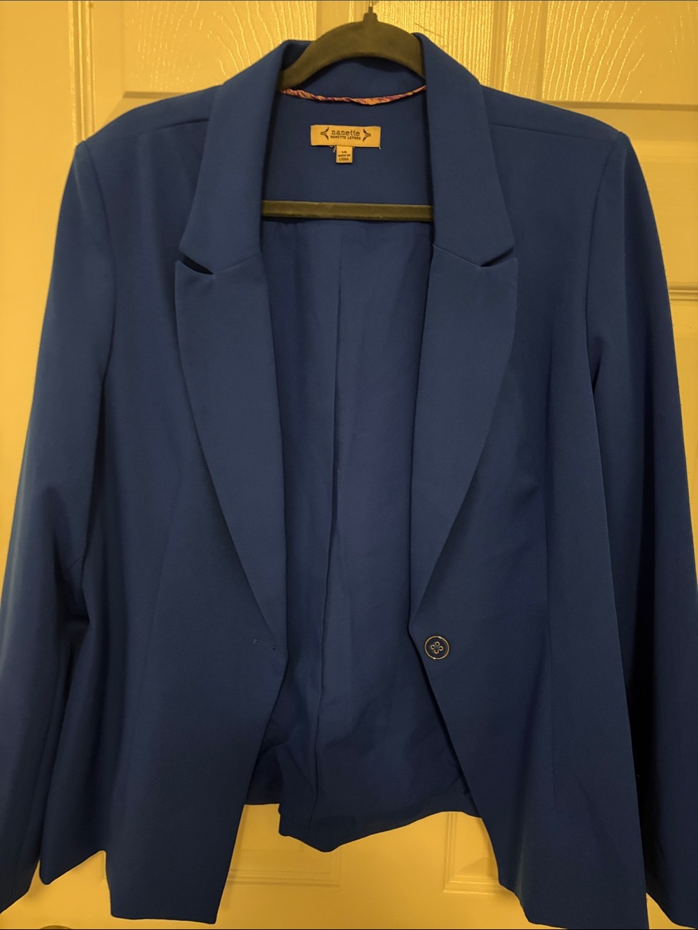 Nannette Royal Blue Single-Button Blazer